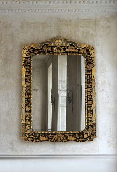 An Early Nineteenth Century Japanned Mirror